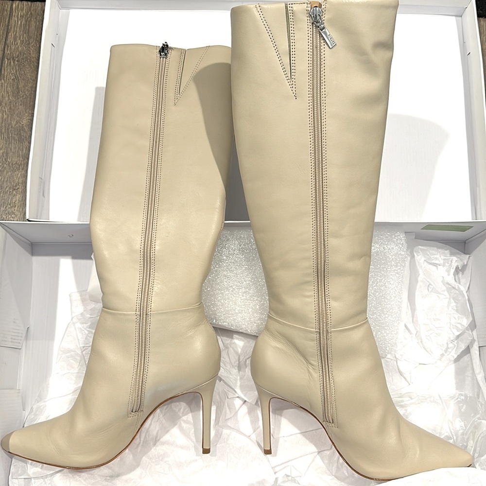 Schutz Mikki Up Boot 7.5 In Eggshell - image 7